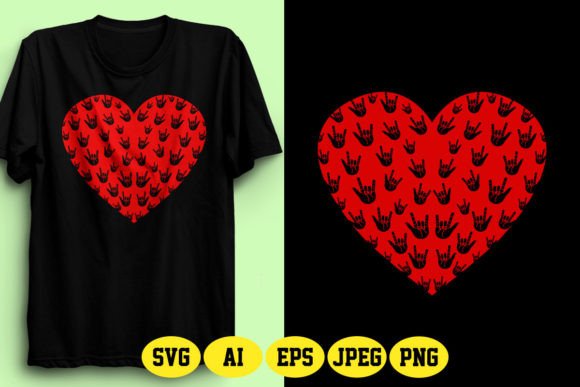 ASL Love Design with Heart Shape 2: The Ultimate Solution for Meaningful POD Creations