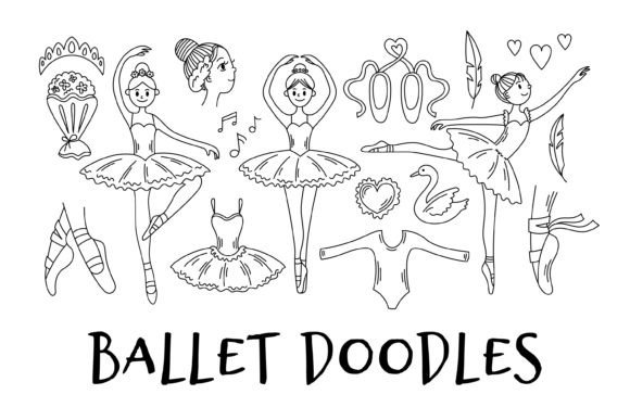 Ballet Doodles: A Charming Vector Set for Creative Projects