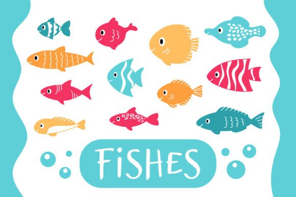 Charming Tropical Fish Clipart for Creative Projects