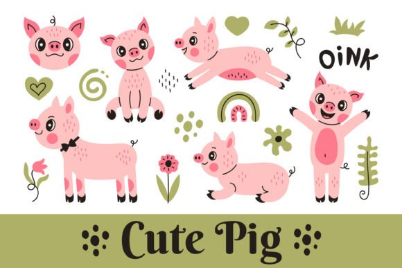 Cute Pig PNG Clipart: A Versatile Design Asset for Creatives