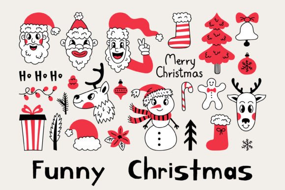 Funny Christmas PNG Clipart for Creative Projects