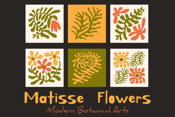 Matisse Flowers. Modern Botanical Art