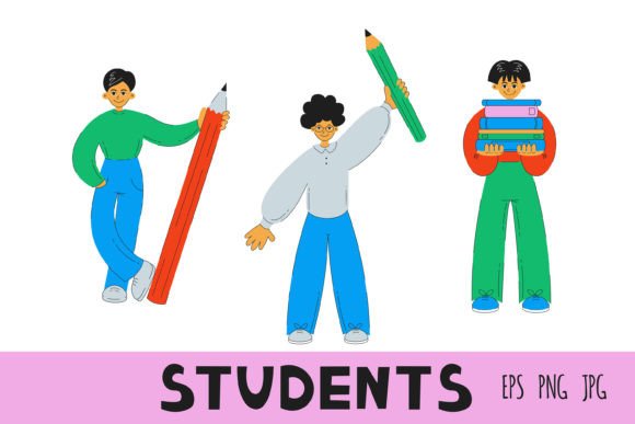 Strategic Implementation of Students. Education Clipart in Modern Design Workflows